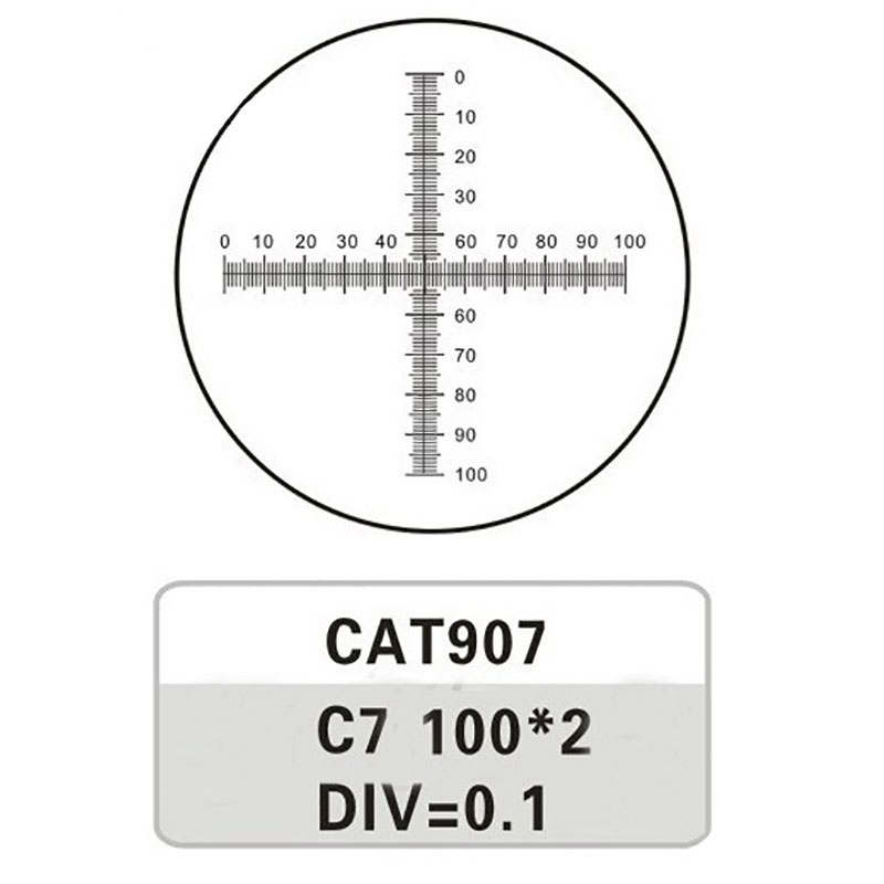 907 C7 DIV=0.1MM C7目鏡尺 十字標(biāo)尺 奧林巴斯目鏡測微尺