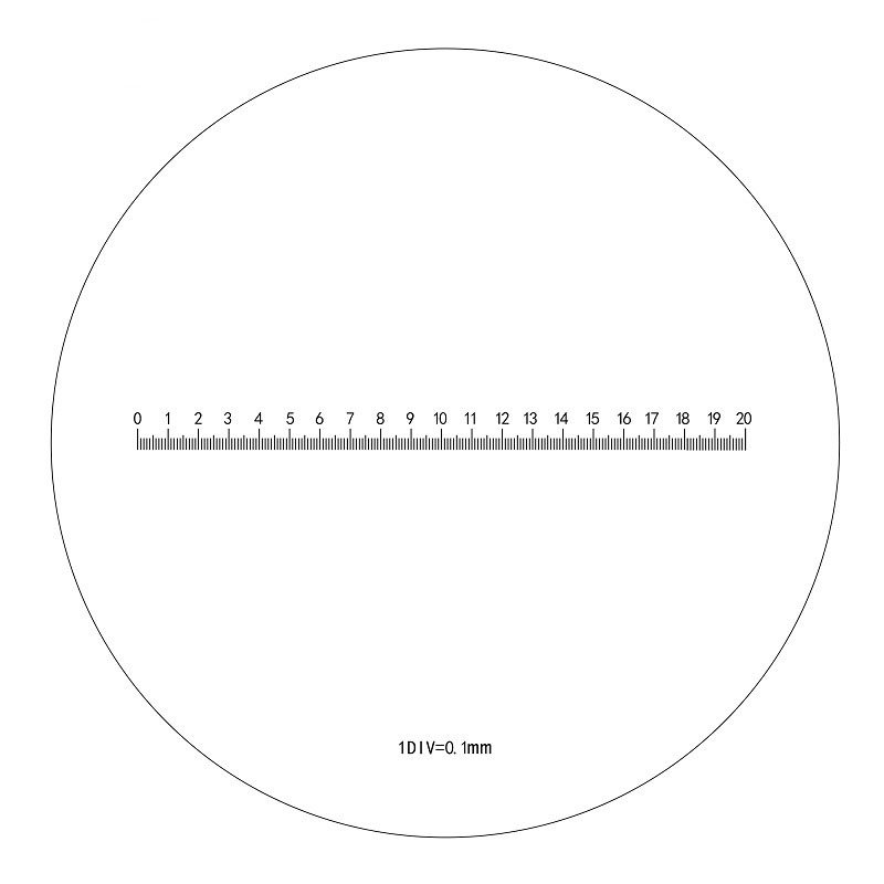 0.1mm 顯微鏡 目鏡測(cè)微尺 FHCW09.917