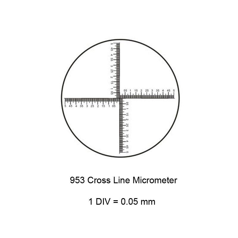 十字座標尺測微尺 100*4 DIV=0.05 FHCW09.953